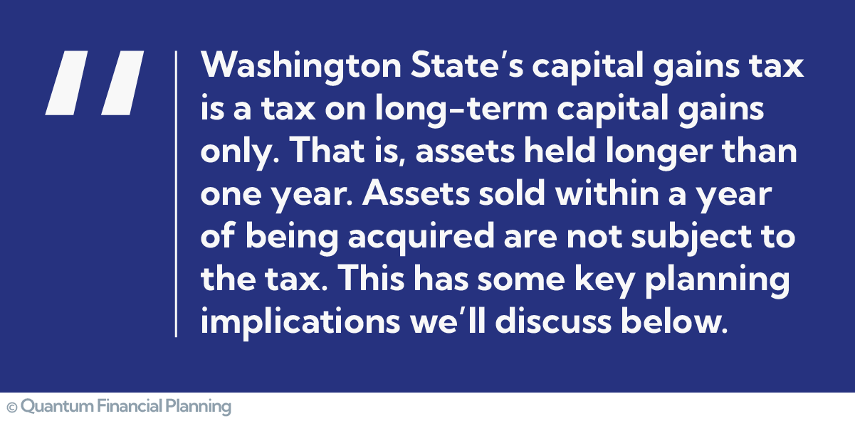 How Washington Taxes Capital Gains