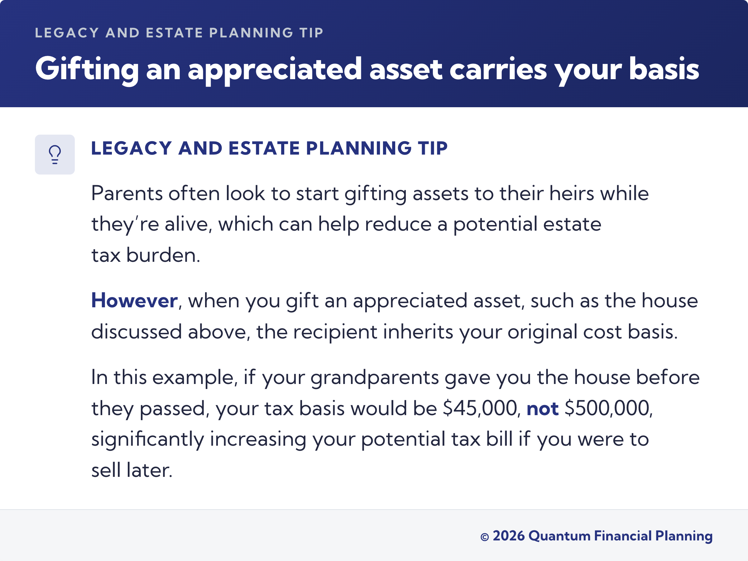 gifting appreciated assets