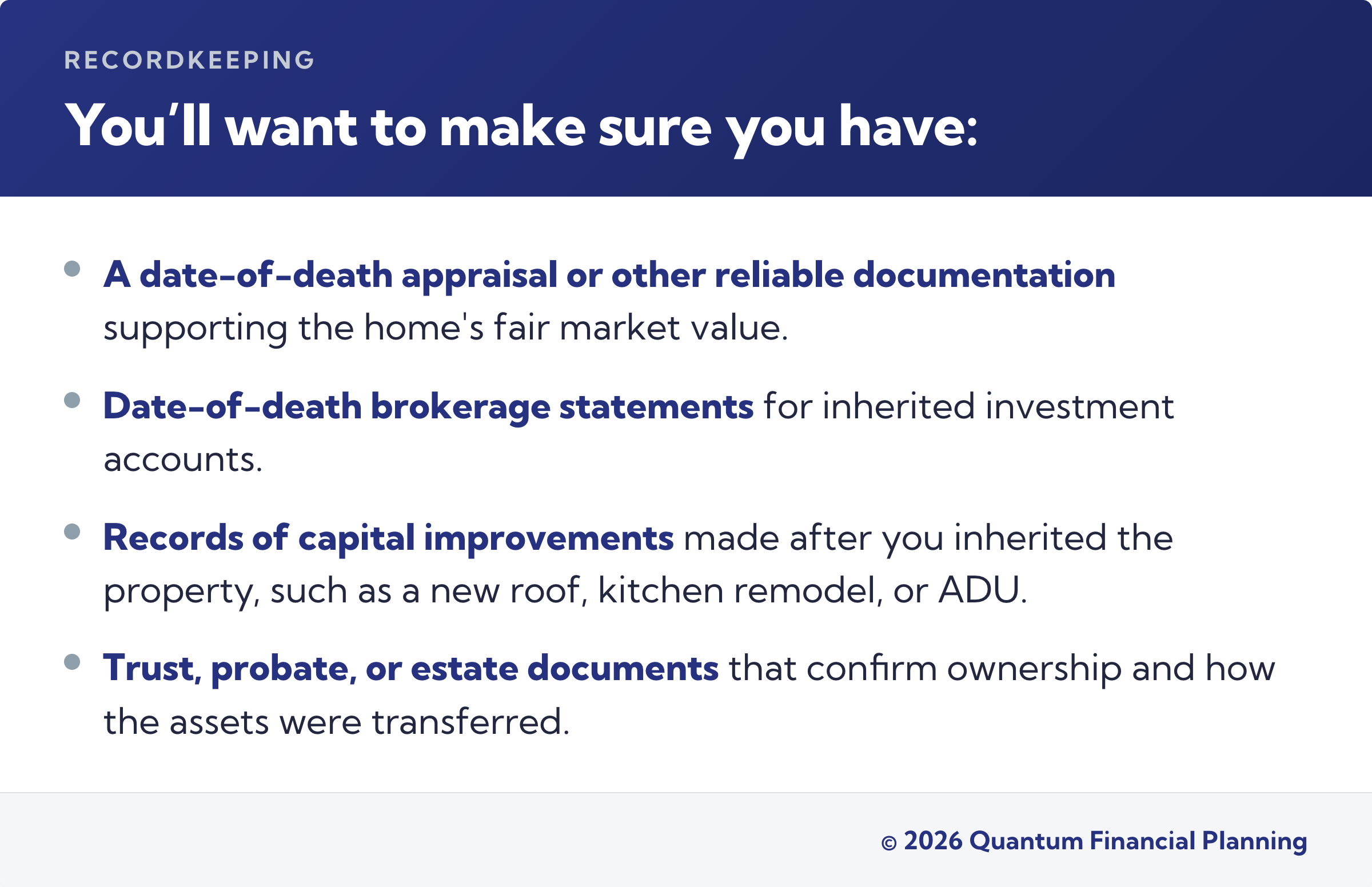 inheriting a house in washington state